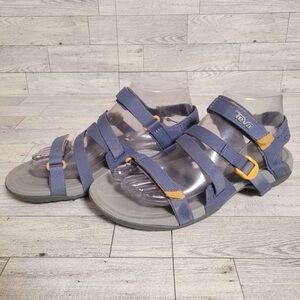 Women’s Teva Ascona Sport Web Blue Grey All Terrain Trail Hiking Sandals Size 7